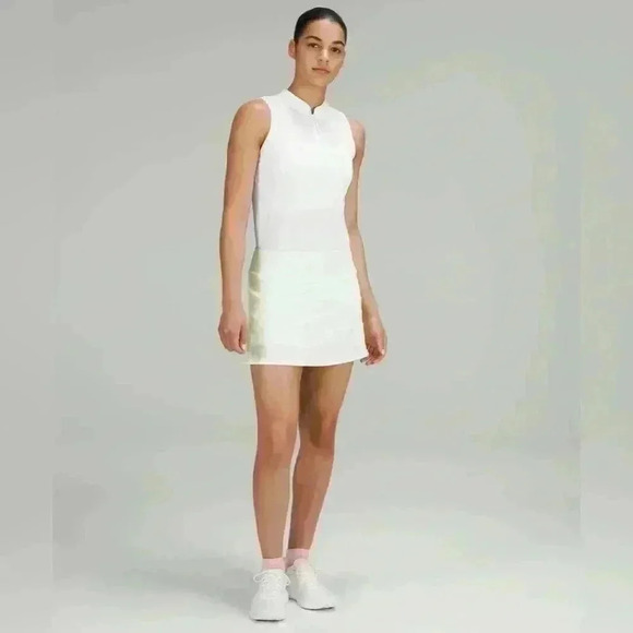 Lululemon Front-Zip Mock-Neck  Tennis Tank Top - Picture 4 of 5